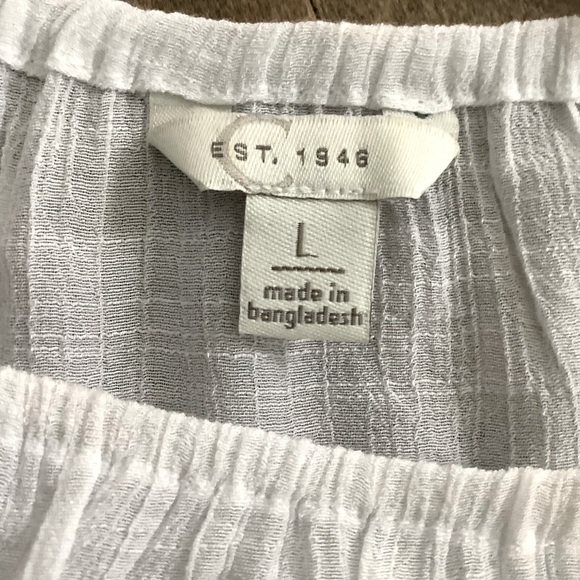 EST. 1946 Pheasant Style White Top, Size L - Picture 4 of 7